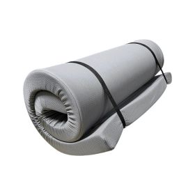 Portable Foam Camping Mattress for Outdoor Activities/RVs/Guest Rooms/ Dorms (Color: GRAY, size: 75"x30"x3")