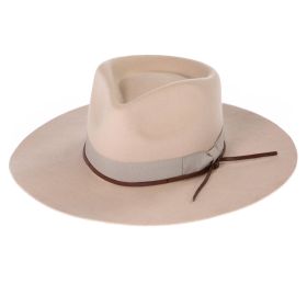 Byron Bay Wool Felt Hat (Color: Sand, size: Small/Medium)