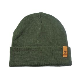 Portland Acrylic Beanie Hat (Color: Hunter Green)