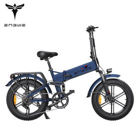 ENGWE ENGINE Pro 48V16Ah Fat Tire 750W Electric Bike Hydraulic Oil Brake Mountain Electric Bicycle (colour: blue, BATTERY: 750W 76AH)