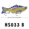 Hard Plastic 3D Bionic Eyes Freshwater Saltwater Bass Top Water Jointed Fish Lures