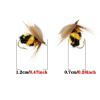 5/10/25pcs Artificial Bumblebee Fly Fishing Lures Trout