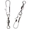Fishing Barrel Swivel 100pcs Interlock Snap Connector Solid Ring Swivels