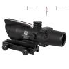 4X32 Hunting Riflescope Real Fiber Optics Green Red Dot Illuminated Etched Reticle Tactical Optical Sight