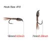 Black Back Rabbit Ear Wire Nymph Flies Trout Fly, Freshwater Saltwater   5-30Pcs