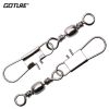 Fishing Barrel Swivel 100pcs Interlock Snap Connector Solid Ring Swivels
