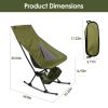 Portable Camping Rocking Chair 198LBS Weight Capacity  Women and Teens