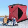 Portable 2 Person Ice Shanty with Insulated Cotton Padded Walls