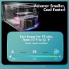 48 Quart Portable Freezer, 12v Electric Cooler Car Refrigerator with Dual Zone