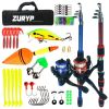 Fishing Rod and Reel Full Kit Telescopic