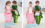 Cozy Animal Tail Blanket Kids Sleeping Bag
