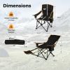 Folding Camping Chair with Footrest