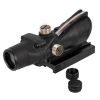 4X32 Hunting Riflescope Real Fiber Optics Green Red Dot Illuminated Etched Reticle Tactical Optical Sight