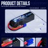 2pcs Zeee 3/4S Lipo Battery 14.8V 120C 10000mAh Softcase with EC5 Plug for RC Car Tank Truck Train FPV Drone RC Racing Parts