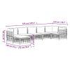 7 Piece Patio Lounge Set with Cushions Anthracite Poly Rattan