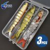 3 pcs 8 Segment Fishing Lure