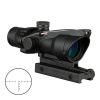 4X32 Hunting Riflescope Real Fiber Optics Green Red Dot Illuminated Etched Reticle Tactical Optical Sight